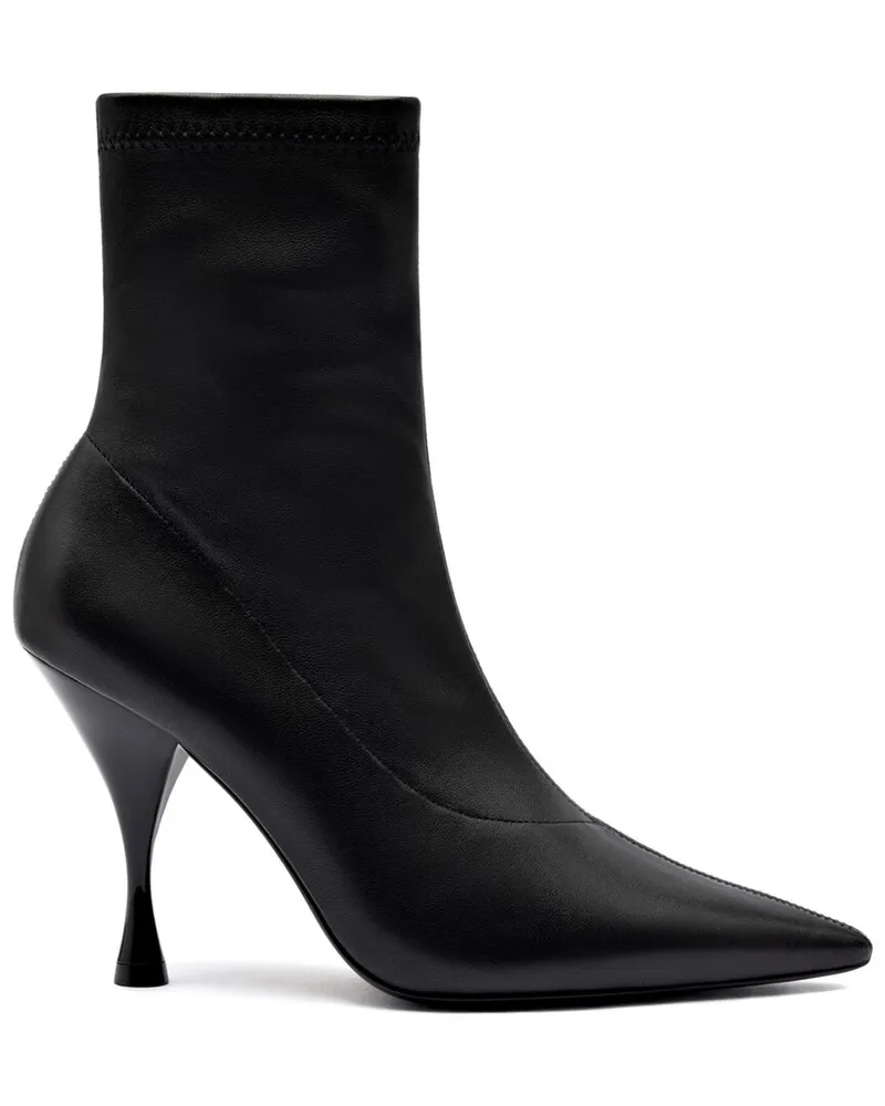 Larroude Larroudé Mini Georgia Leather Boot Black