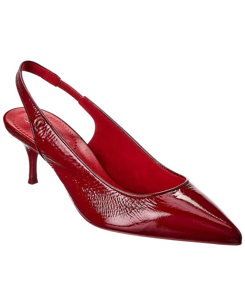 Christian Louboutin Sporty Kate 55 Leather Slingback Pump Red