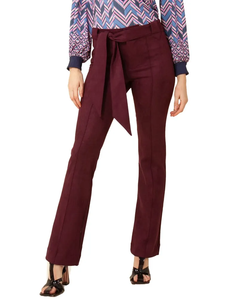 Hale Bob Straight Ultra Suede Pant Nocolor
