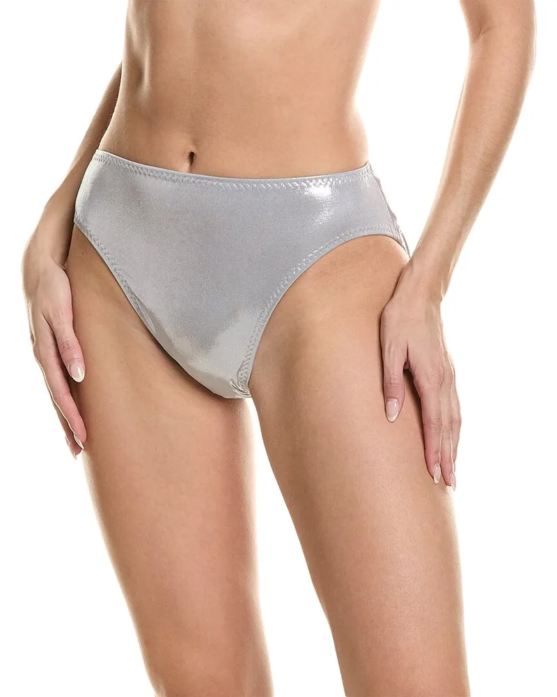 Norma Kamali Underwire Bikini Bottom Silver
