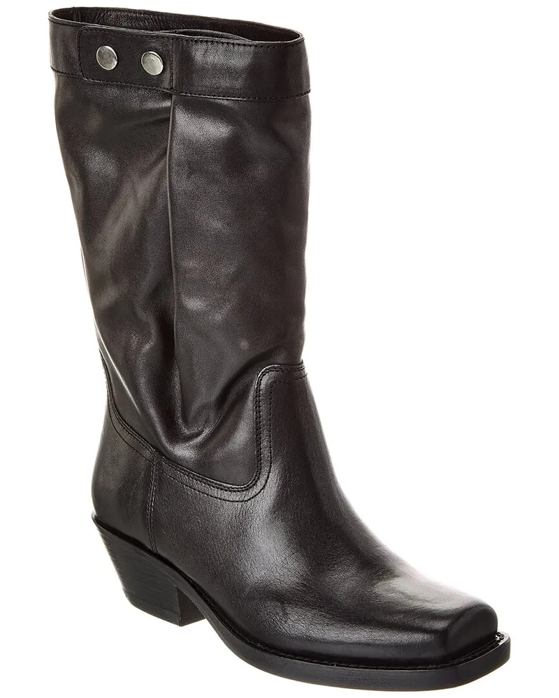 Isabel Marant Ademe Leather High Boot Black