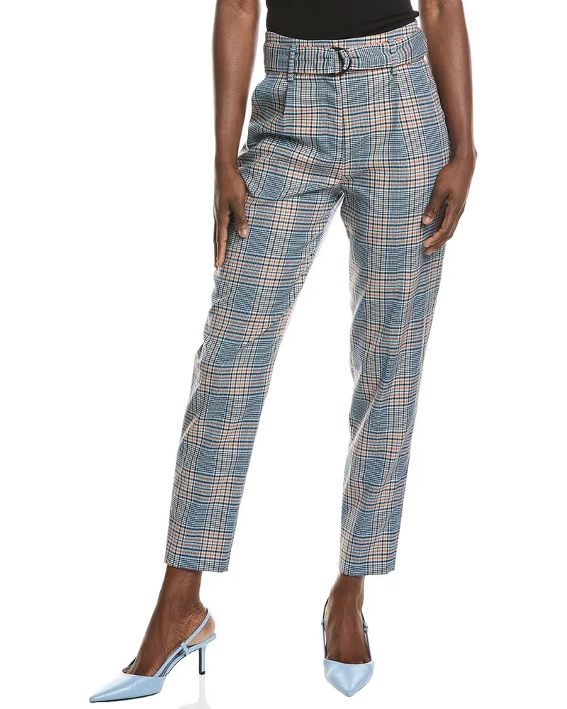 Akris Fred Wool-Blend Pant Blue
