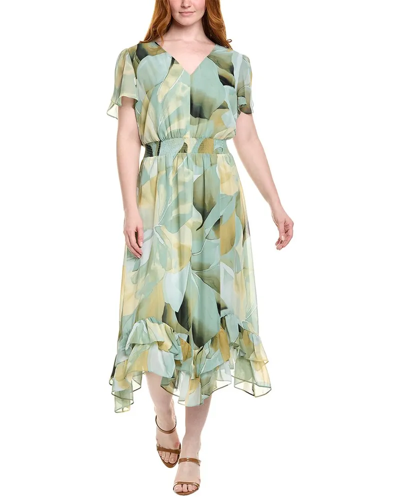 Anne Klein Plus Midi Dress Green