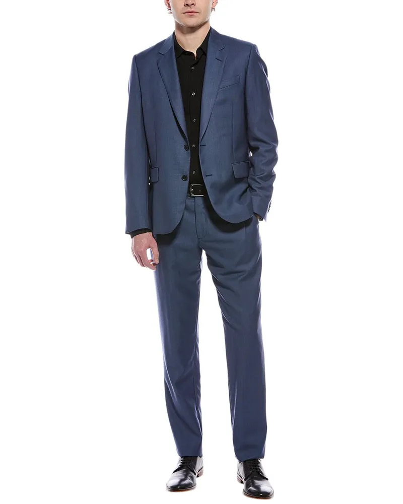Paul Smith 2pc Soho Fit Wool Suit Blue
