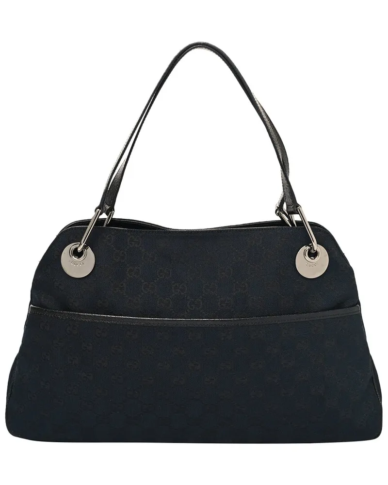 Gucci Black GG Canvas Eclipse Tote Bag GG (Authentic Pre-Loved Nocolor