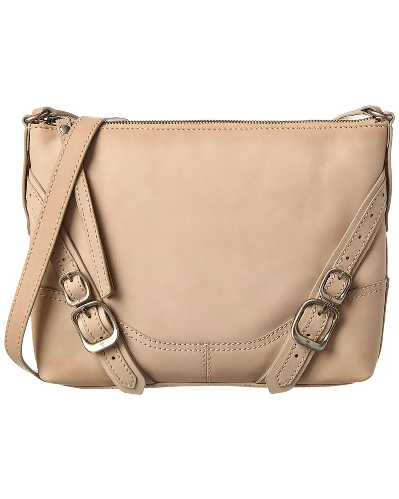 Frye Veronica Leather Crossbody White