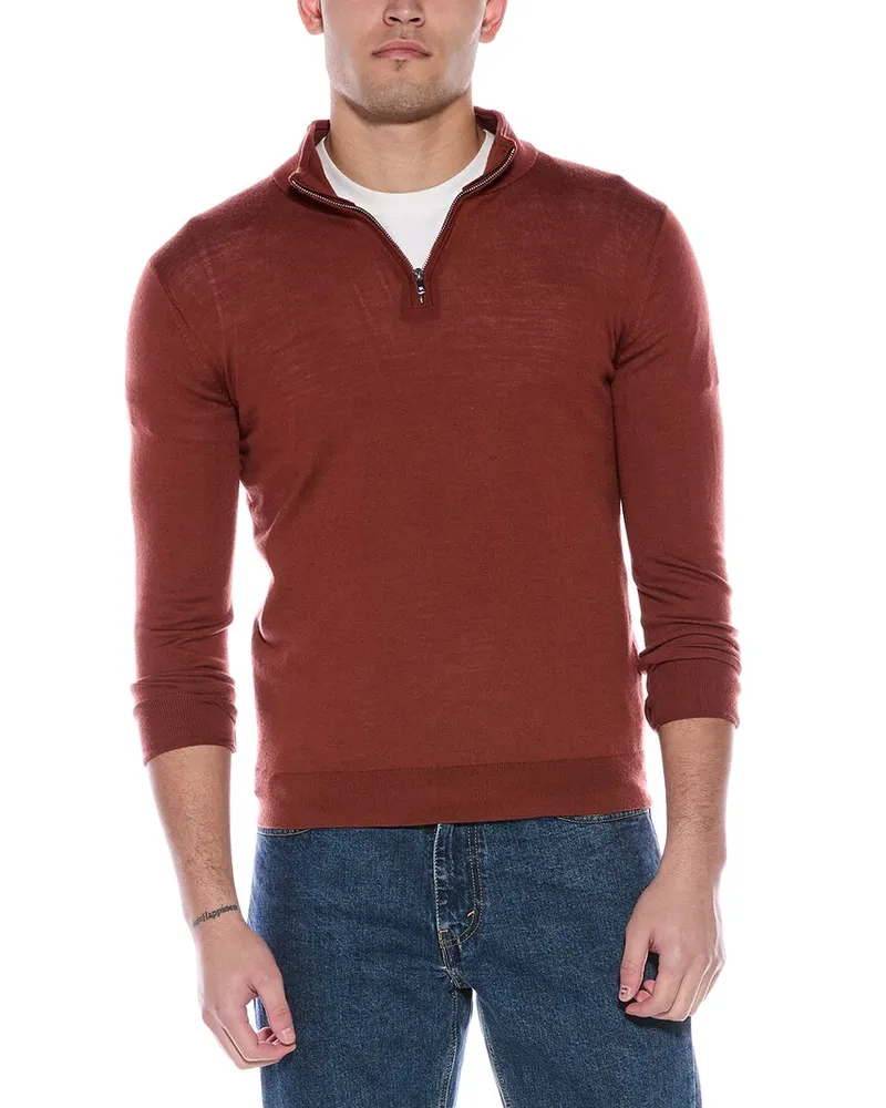 Reiss Blackhall Wool Sweater Red