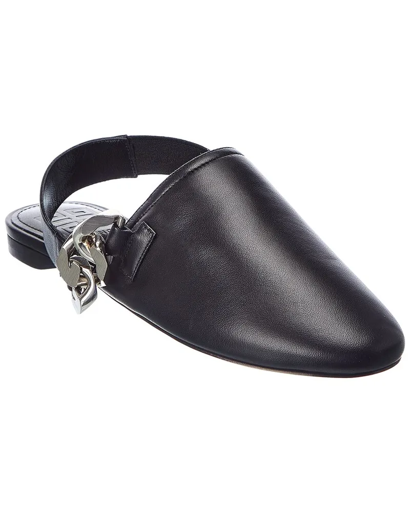 Givenchy G Chain Leather Mule Black