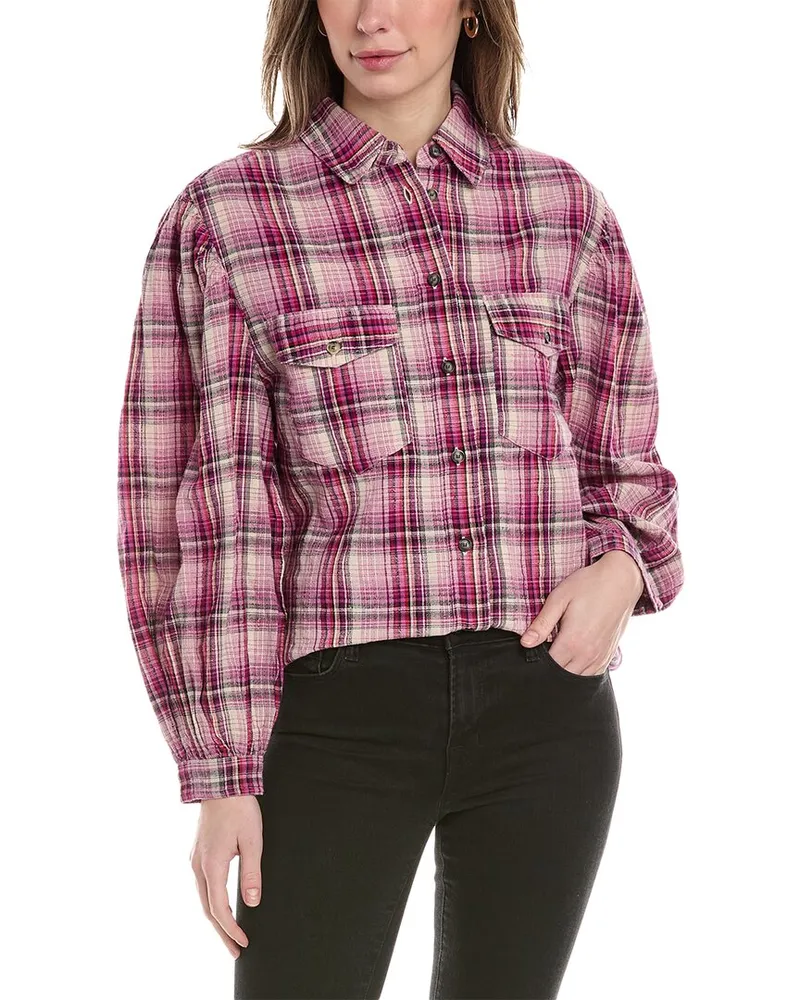 Isabel Marant Isabel Marant Etoile Lidzy Linen-Blend Shirt Pink