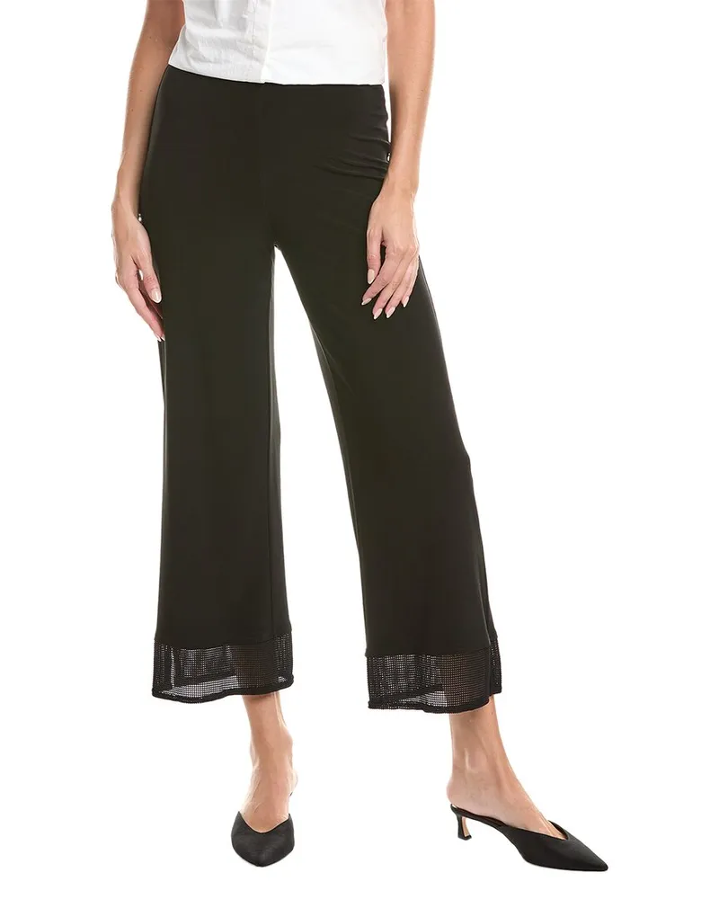 Joseph Ribkoff Mesh Hem Pant Black