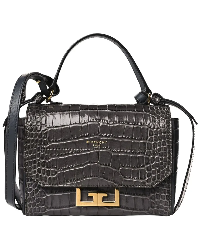 Givenchy Grey Calfskin Leather Mini Eden Top Handle (Authentic Pre-Loved Nocolor