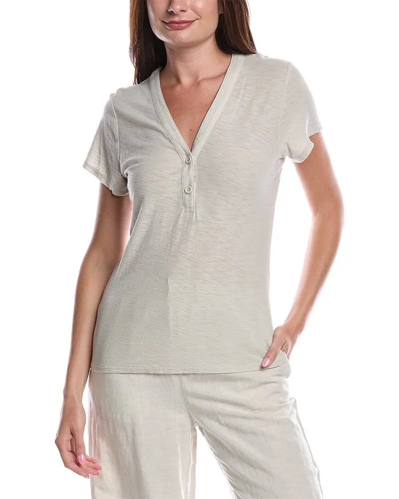 James Perse Henley Shirt White