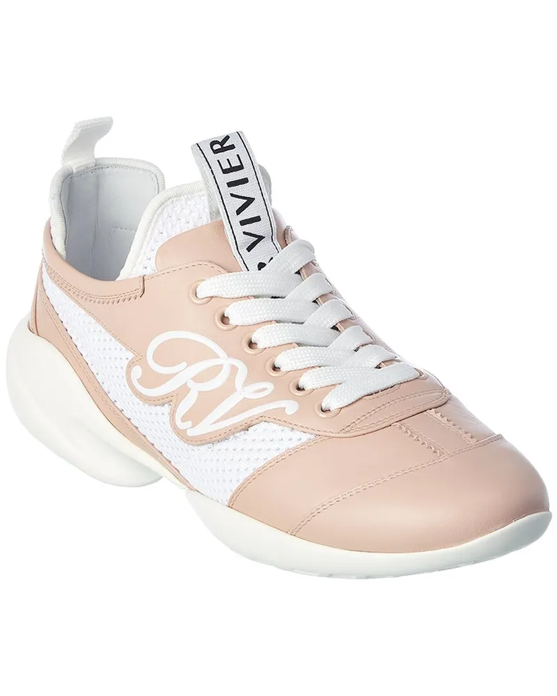 Roger Vivier Viv Match RV Leather Sneaker Brown