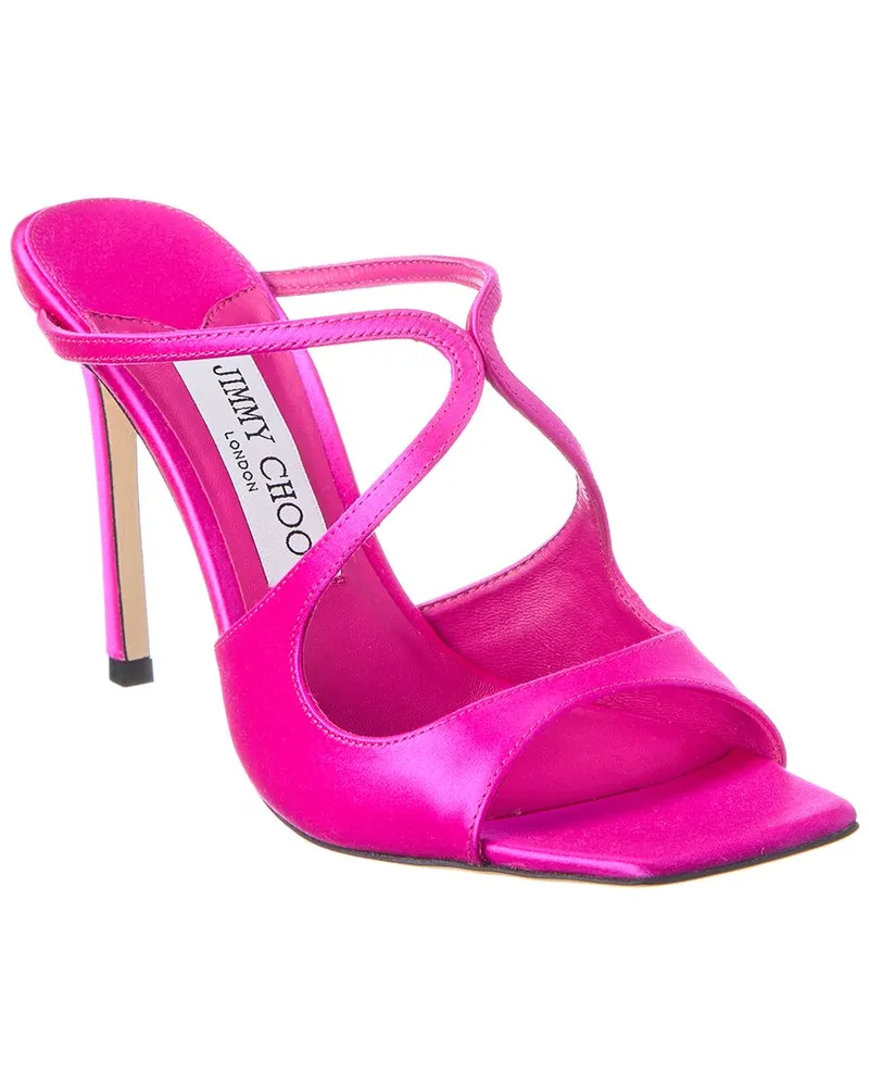 Jimmy Choo Anise 95 Satin Sandal Pink