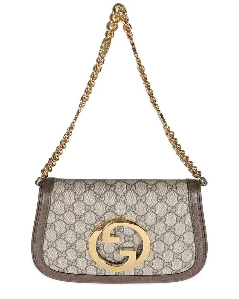 Gucci Beige, Brown GG Supreme Coated Canvas, Blondie Shoulder Bag (Authentic  Pre-Loved Nocolor