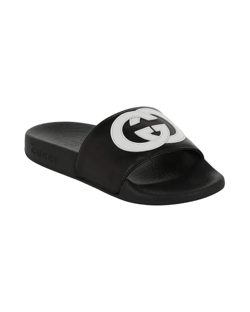 Gucci Interlocking G Leather Slide Nocolor