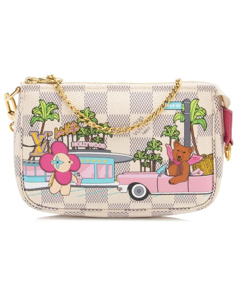 Louis Vuitton Damier Azur Limited Edition Vivienne Hollywood Mini Pochette  Accessoires (Authentic Pre-Loved Nocolor
