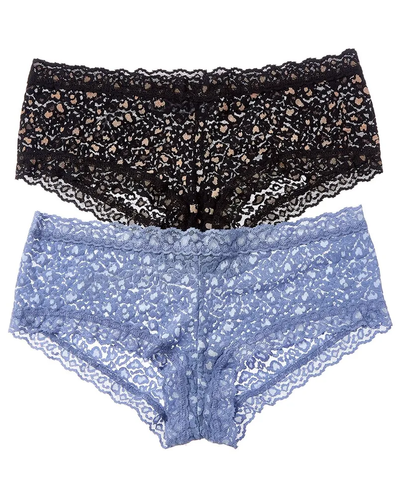 Hanky Panky 2pk Crossdyed Leopard Boyshort Nocolor