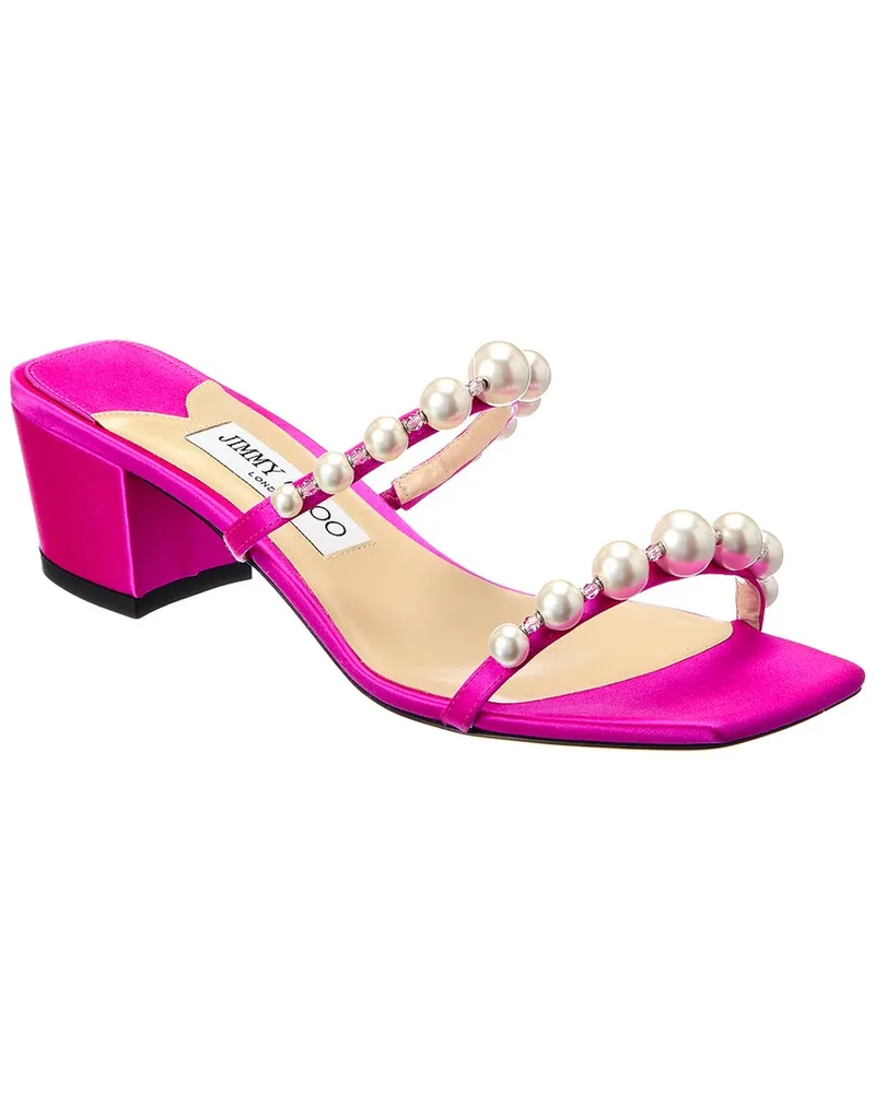 Jimmy Choo Amara 45 Satin Sandal Pink