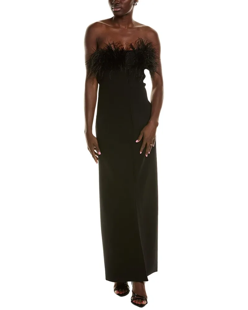 Monique Lhuillier Lisette Maxi Dress Black