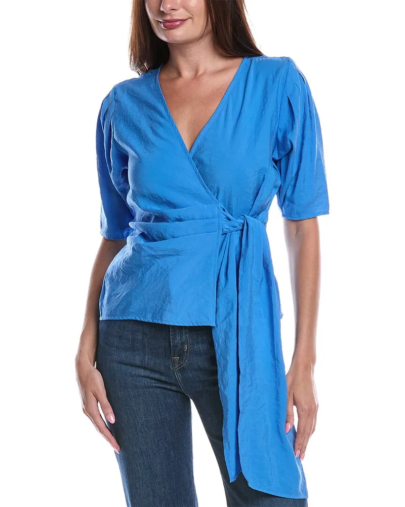 Nation Ltd Luisa Tie-Front Top Blue