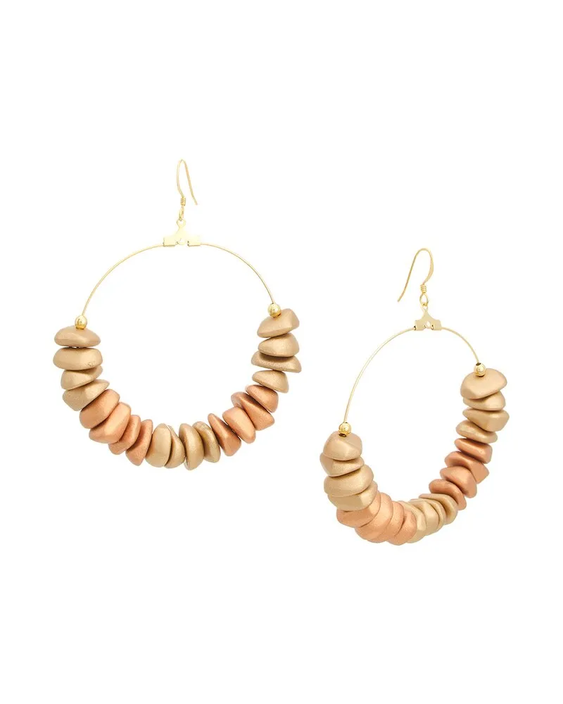 Kenneth Jay Lane Plated Hoop Earrings Nocolor