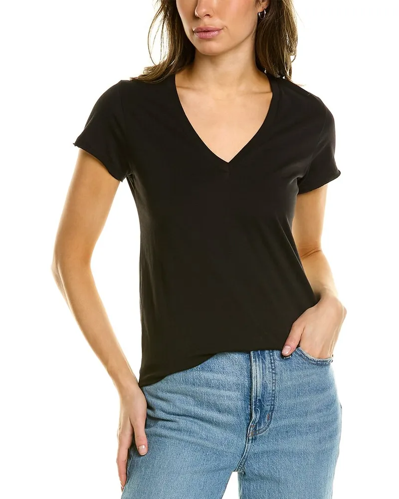 ATM V-Neck T-Shirt Black