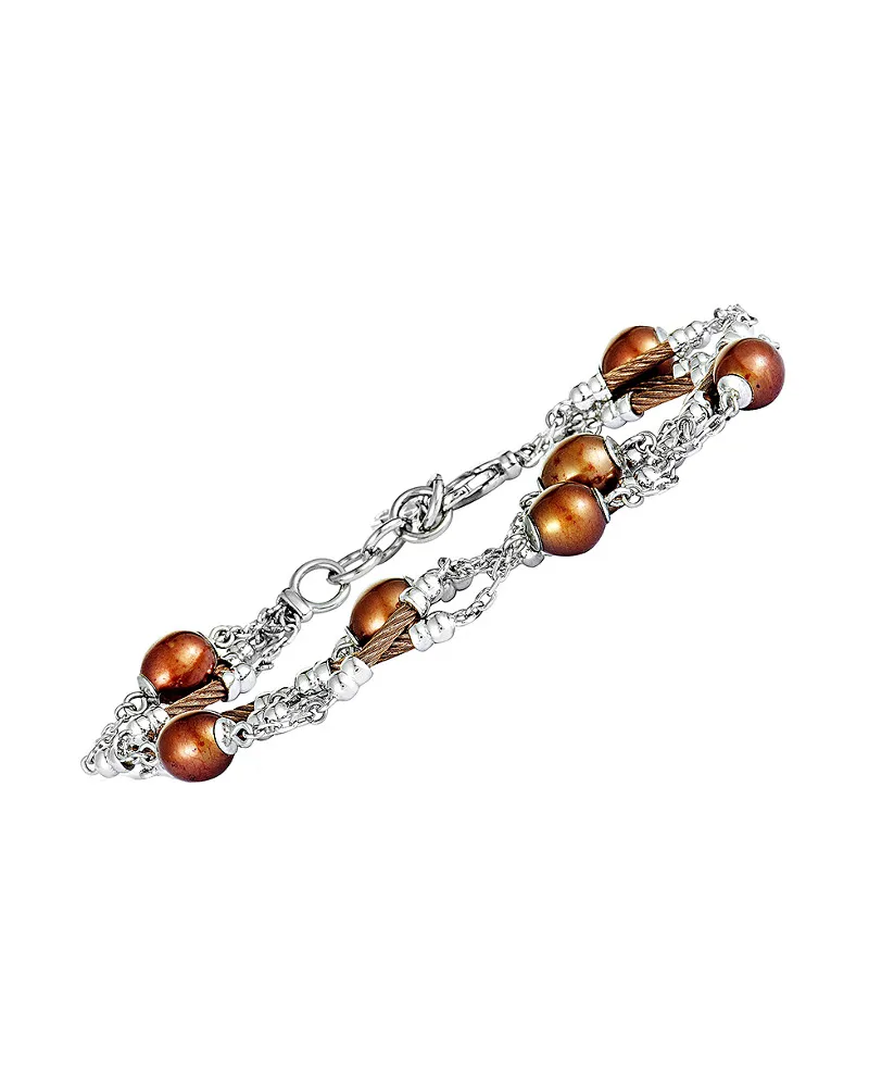 CHARRIOL Stainless Steel Pearl Bracelet Nocolor