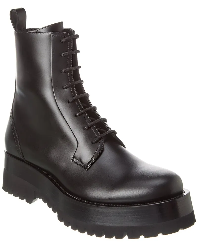 Valentino Garavani Leather Boot Black