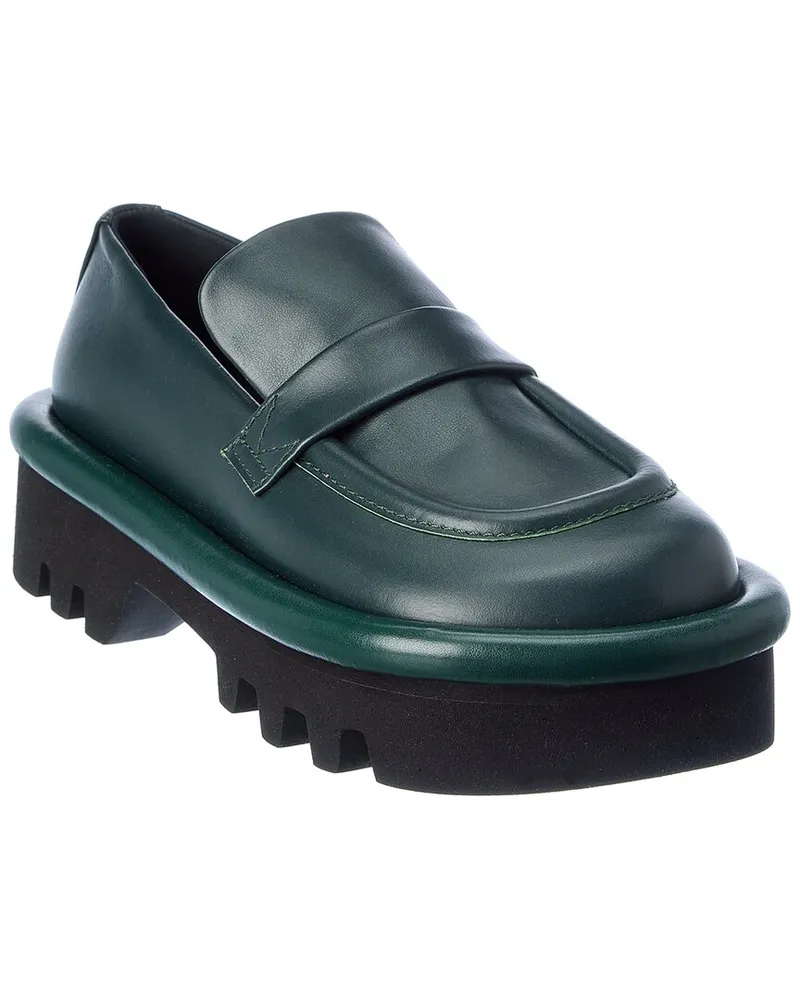 J.W.Anderson Bumper Leather Loafer Green