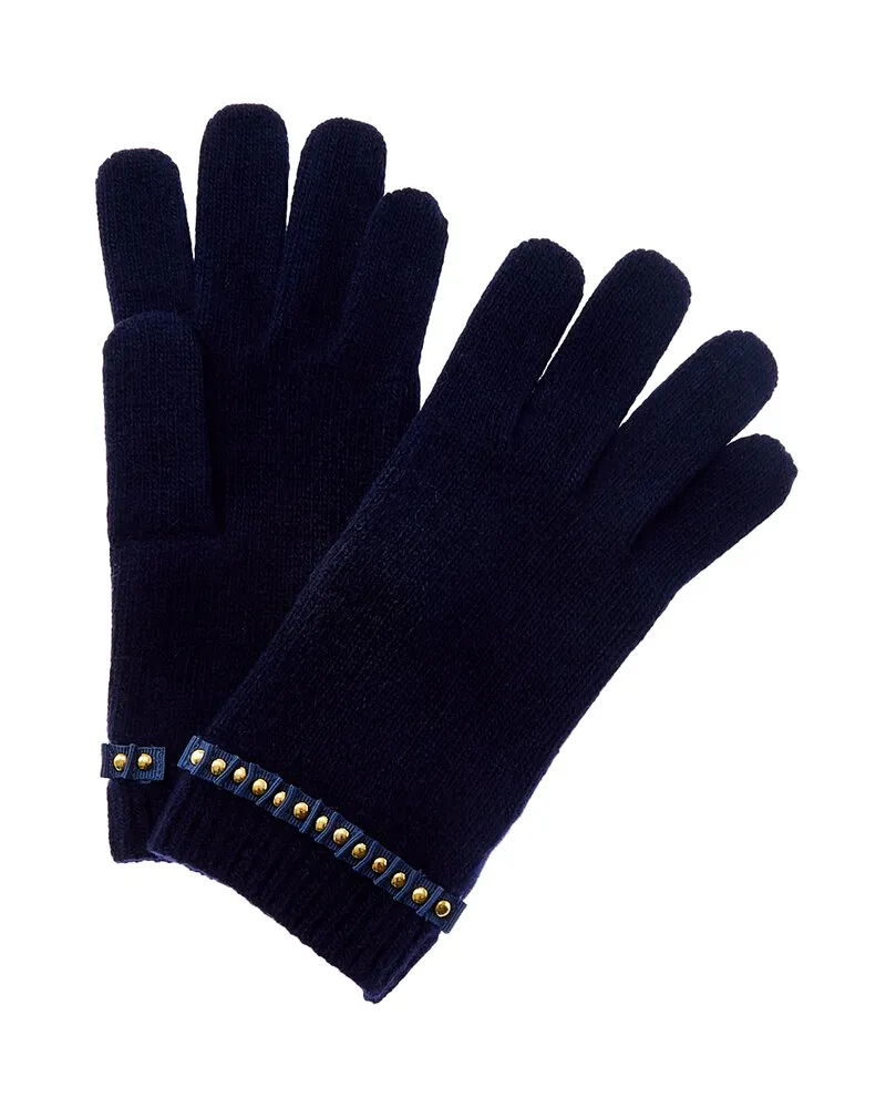 portolano  Cashmere Gloves Blue