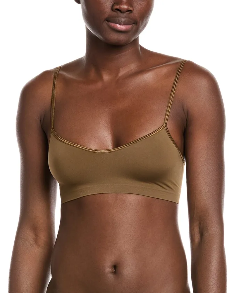 Hanro Spaghetti Crop Top Brown