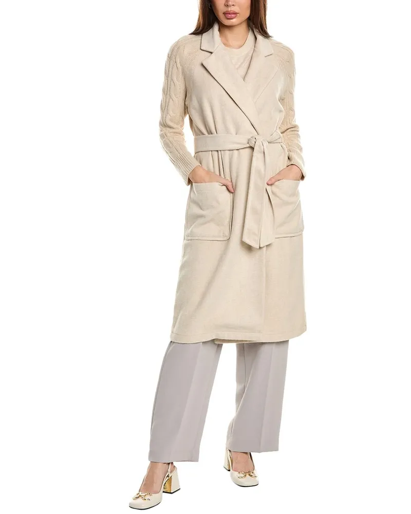 Vince Camuto Wool-Blend Coat Beige