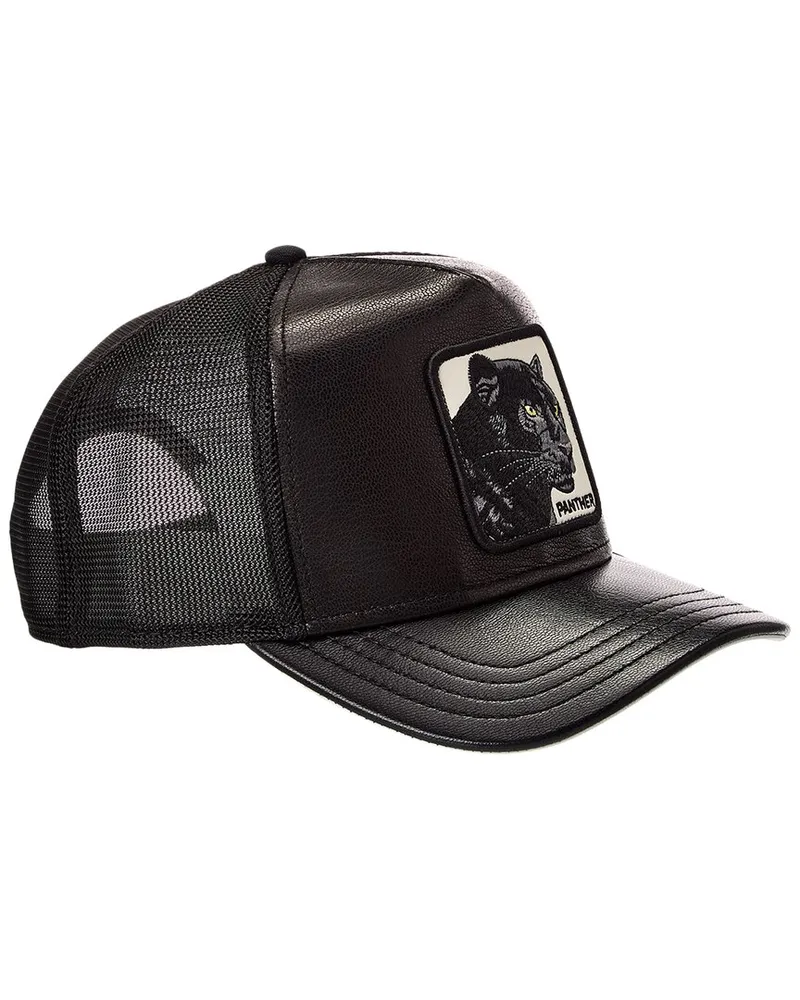 Goorin Bros. The Panther Leather Trucker Hat Black