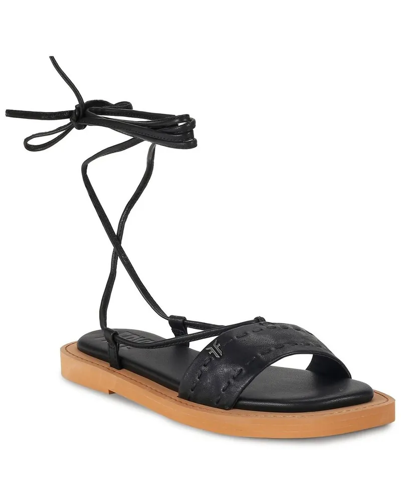 Frye Faye Ankle Tie Leather Sandal Nocolor