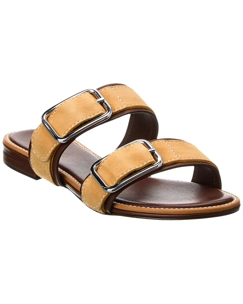 Alexandre Birman Effie Suede Flat Brown