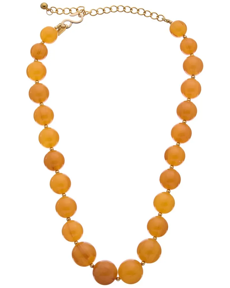 Kenneth Jay Lane Plated Bead Necklace Nocolor