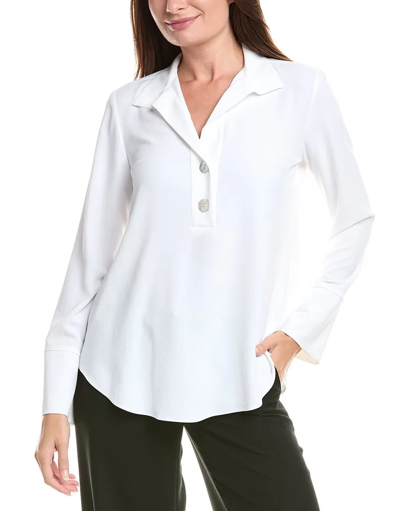 Joseph Ribkoff Henley Blouse White