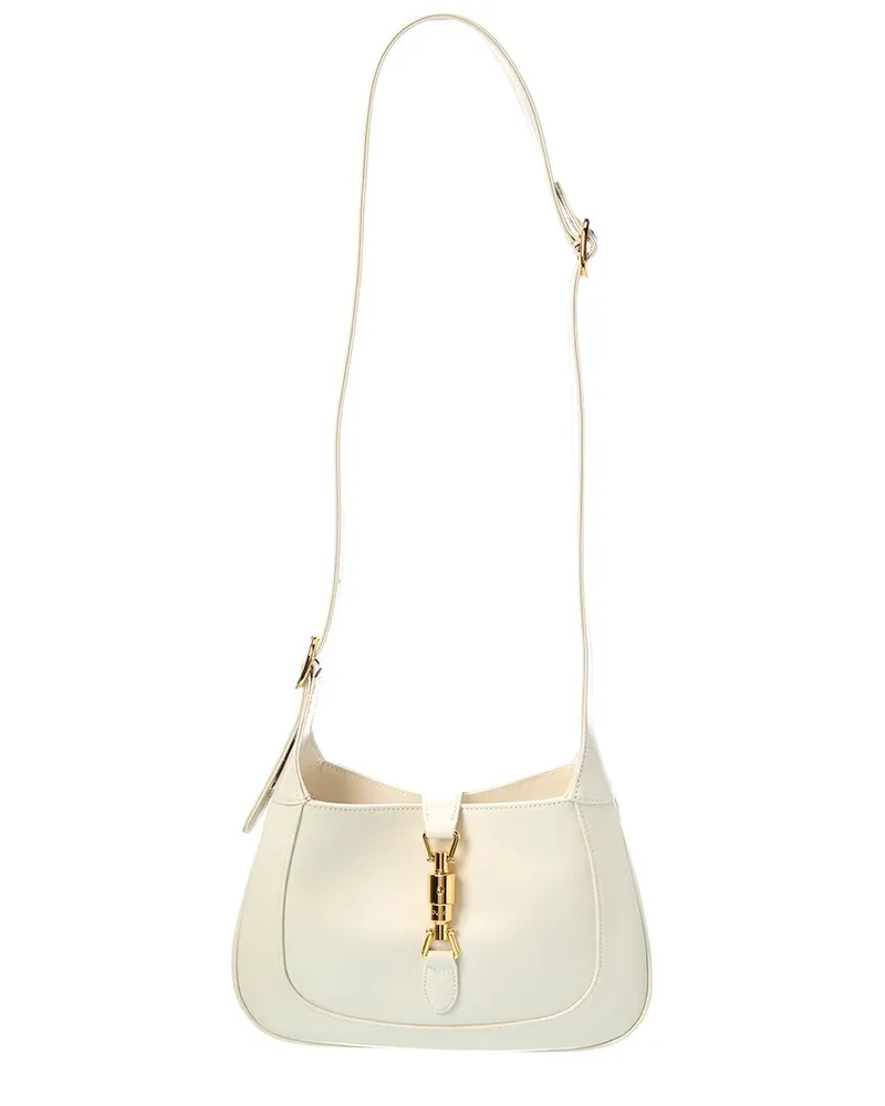 Gucci Jackie 1961 Small Leather Hobo Bag White