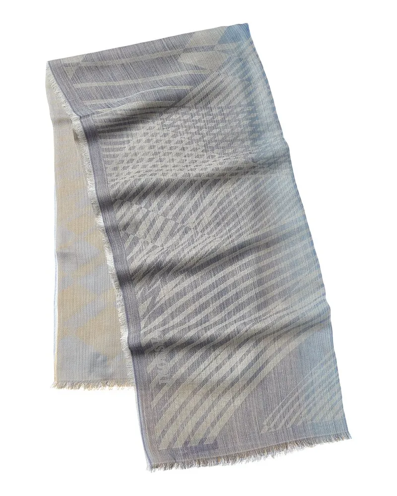 Missoni Wool-Blend Scarf Blue