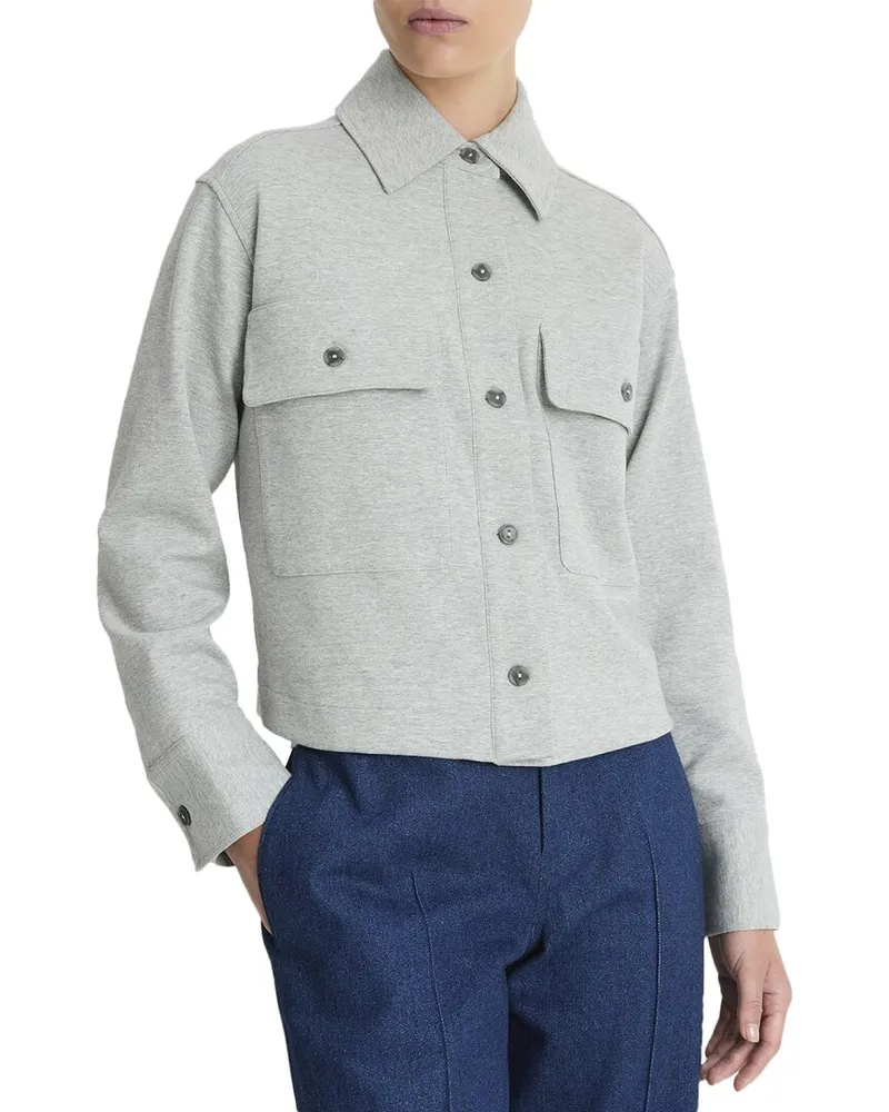 Vince Cropped Jacket Grey