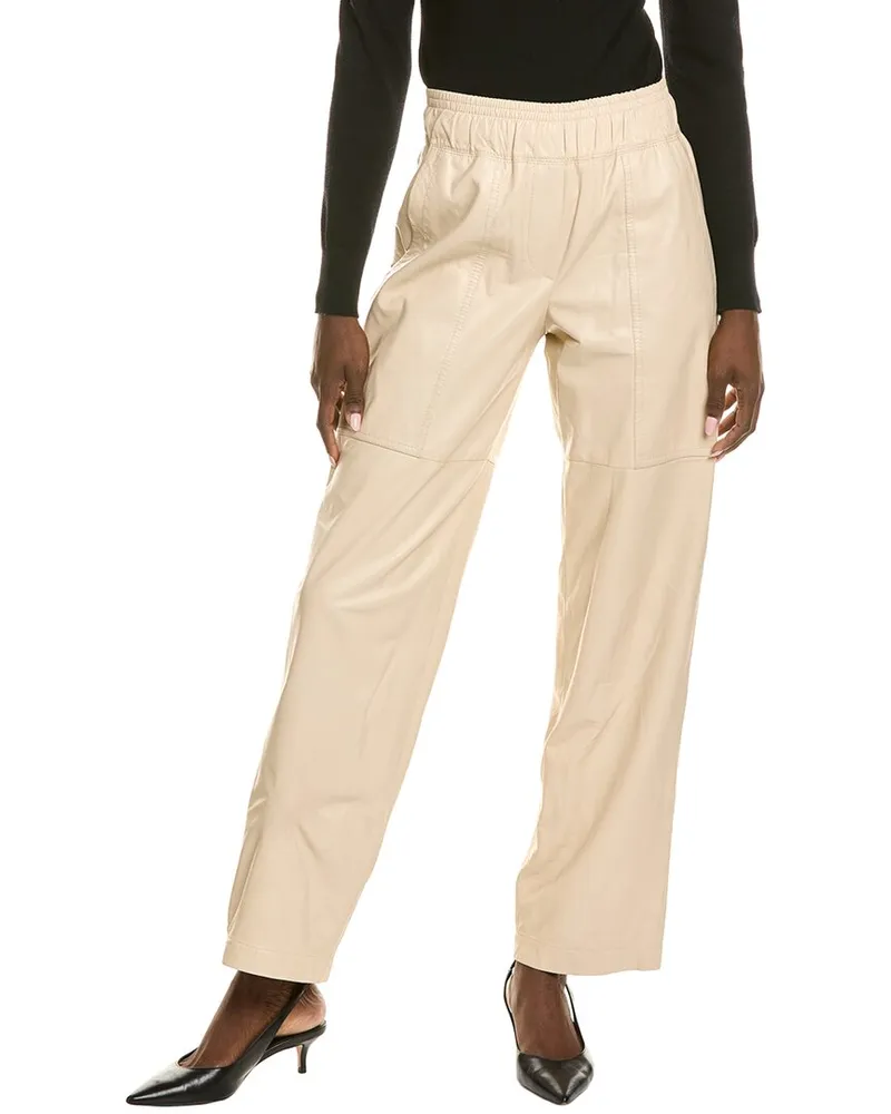 Brunello Cucinelli Leather Pant Nocolor
