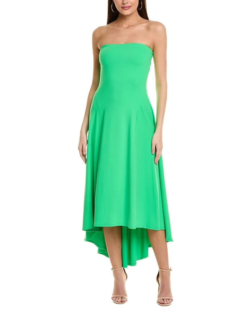 Susana Monaco Strapless High-Low Dress Green