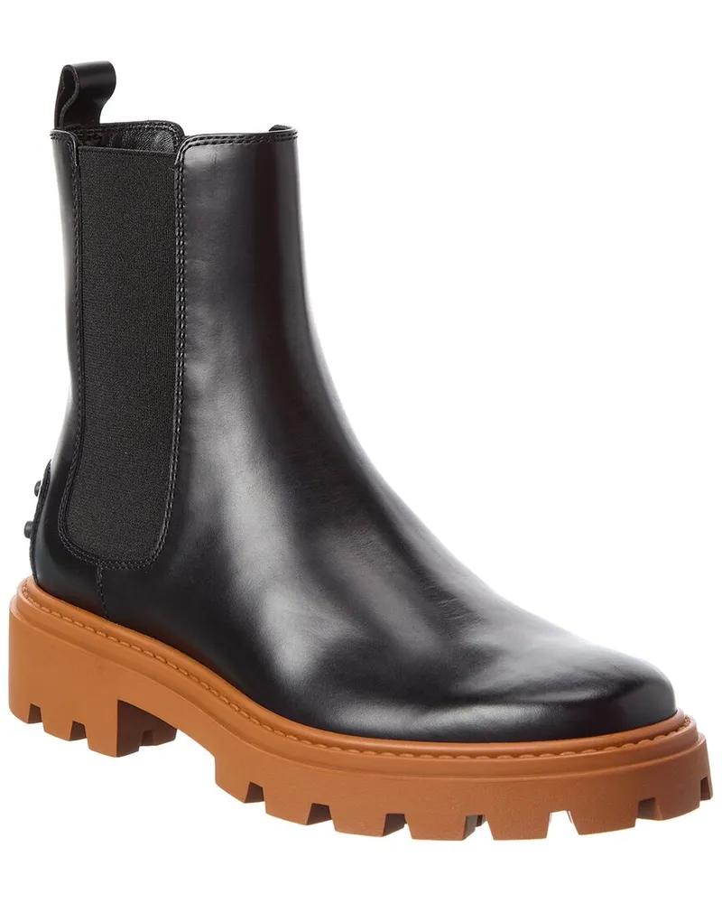 TOD'S TOD’s Leather Bootie Black