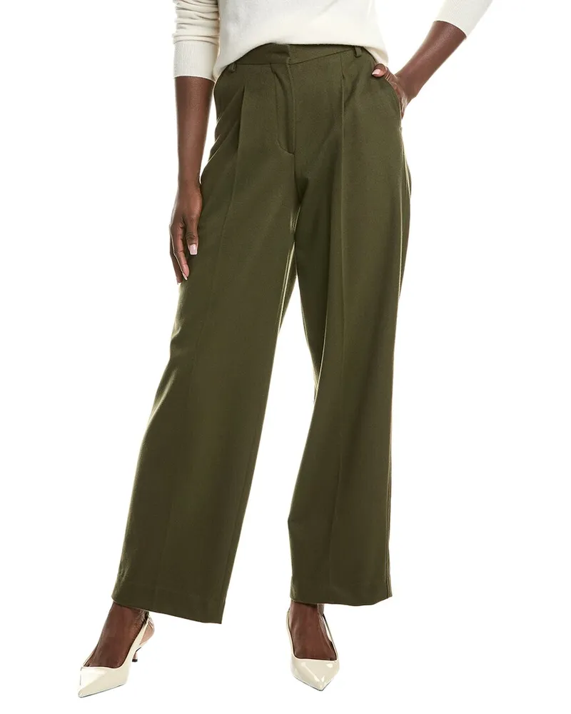 Officine Generale Officine Generale New Sophie Wool Pant Green