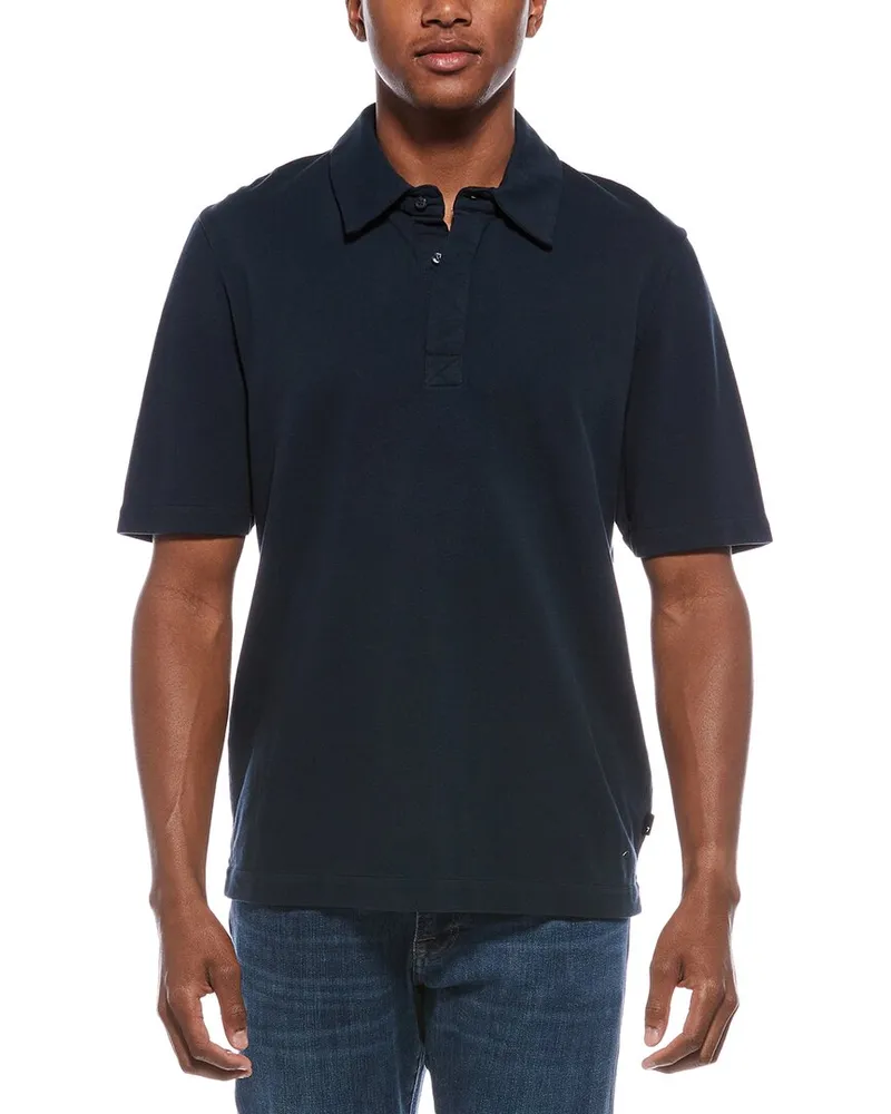 7 for all mankind Pique Polo Shirt Blue