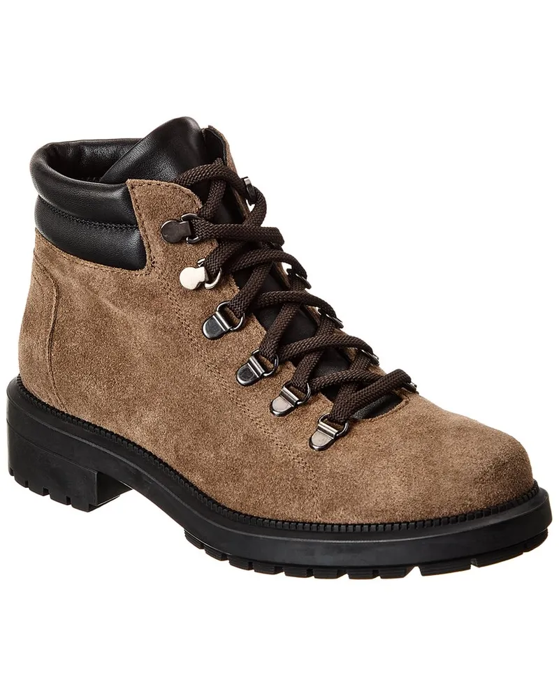 Aquatalia Liviana Weatherproof Suede Boot Brown