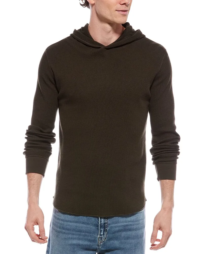 Vince Thermal Hoodie Green