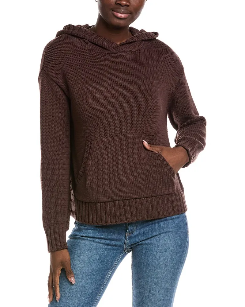 Michael Stars Jess Hoodie Brown