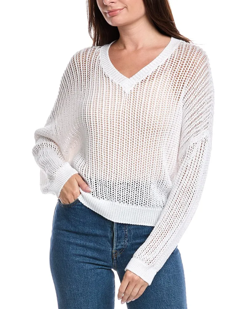 Peserico Open Knit Pullover White